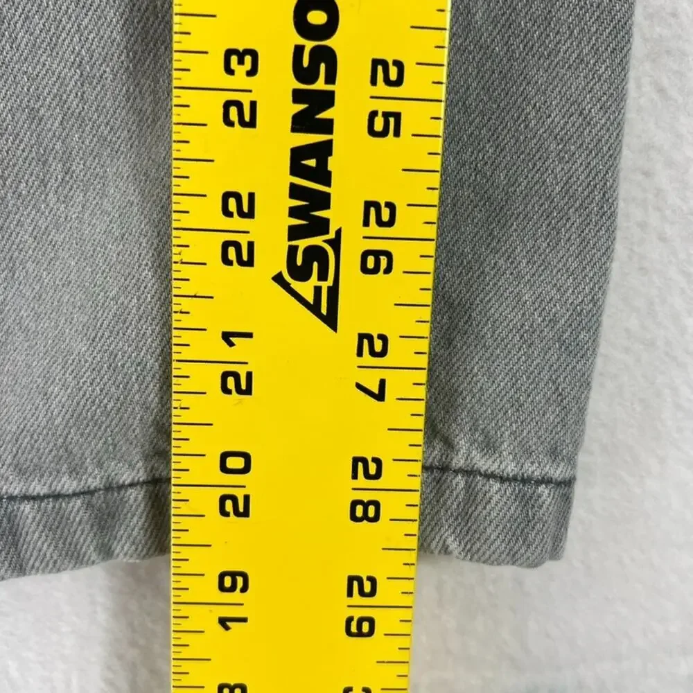 Zara Jeans Women's Size 0 Gray Medium Wash High Rise Wide Leg Pleated